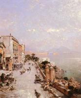 Unterberger, Franz Richard - A View of Posilippo Naples